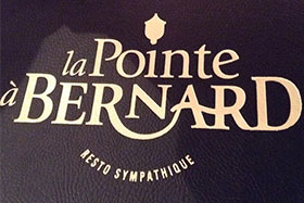 Restaurant La Pointe à Bernard